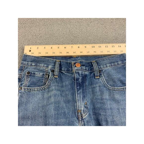 Levi’s 569 Jeans Men 29x30 Blue Denim Loose Straight Zip Fly Five Pocket Patch - Picture 5 of 9